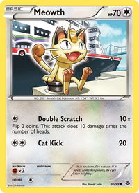 Meowth - Next Destinies (NXD) #80/99 - Common Pokémon Trading Card
