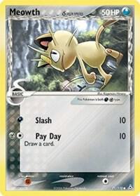 Meowth (Delta Species) - Holon Phantoms Pokémon trading card