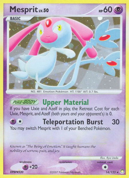 Mesprit - Mysterious Treasures Pokémon trading card