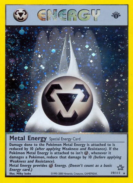 Metal Energy - Neo Genesis Pokémon trading card