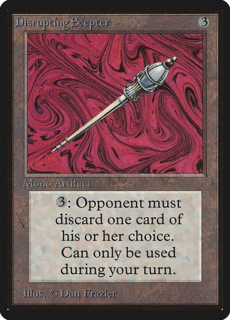 Disrupting Scepter - Beta Edition Magic: The Gathering trading card