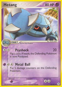 Metang - 43/101 - Hidden Legends (HL) #43/101 - Uncommon Pokémon Trading Card