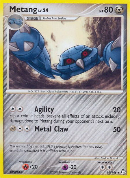 Metang (64) - Legends Awakened Pokémon trading card