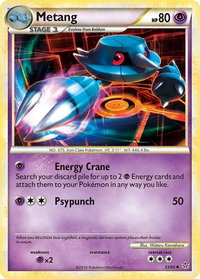 Metang - Unleashed (UL) #33/95 - Uncommon Pokémon Trading Card