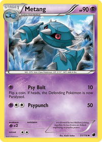 Metang - Plasma Freeze (PLF) #51/116 - Uncommon Pokémon Trading Card