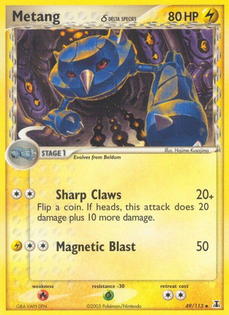 Metang (Delta Species) - Delta Species Pokémon trading card