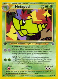 Metapod - Neo Discovery (N2) #42/75 - Uncommon Pokémon Trading Card