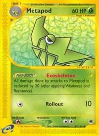 Metapod - Expedition Pokémon trading card