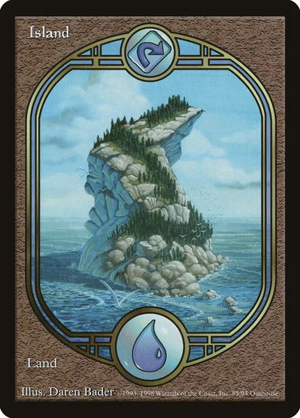 Island (UGL) trading card from Unglued Island (UGL) - Unglued Magic: The Gathering trading card