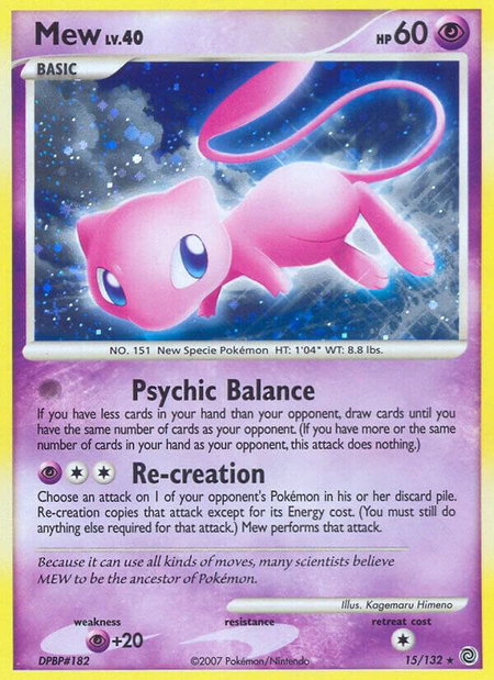 Mew - Secret Wonders Pokémon trading card