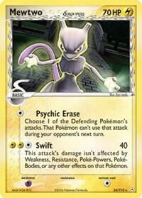 Mewtwo (Delta Species) - Holon Phantoms (HP) #24/110 - Rare Pokémon Trading Card