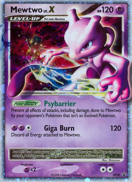 Mewtwo LV.X - DP28 - Diamond and Pearl Promos Pokémon trading card