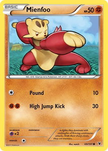 Mienfoo - Noble Victories (NVI) #69/101 - Common Pokémon Trading Card