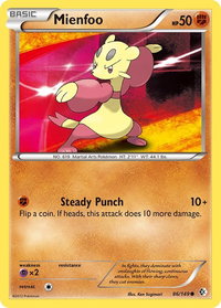 Mienfoo (86) - Boundaries Crossed (BCR) #86/149 - Common Pokémon Trading Card
