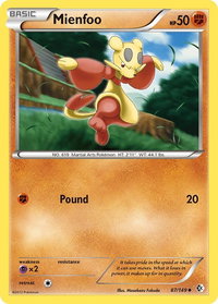 Mienfoo (87) - Boundaries Crossed (BCR) #87/149 - Uncommon Pokémon Trading Card