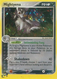 Mightyena - 10/109 - Ruby and Sapphire (RS) #10/109 - Holo Rare Pokémon Trading Card