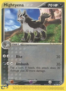 Mightyena - 42/109 - Ruby and Sapphire (RS) #42/109 - Uncommon Pokémon Trading Card