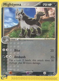 Mightyena - 42/109 - Ruby and Sapphire (RS) #42/109 - Uncommon Pokémon Trading Card