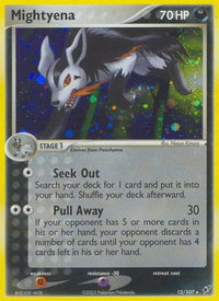 Mightyena - Deoxys (DX) #12/107 - Holo Rare Pokémon Trading Card