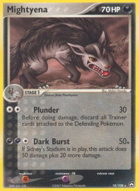 Mightyena - Power Keepers (PK) #18/108 - Rare Pokémon Trading Card