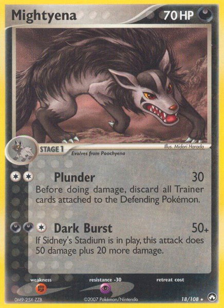 Mightyena - Power Keepers Pokémon trading card