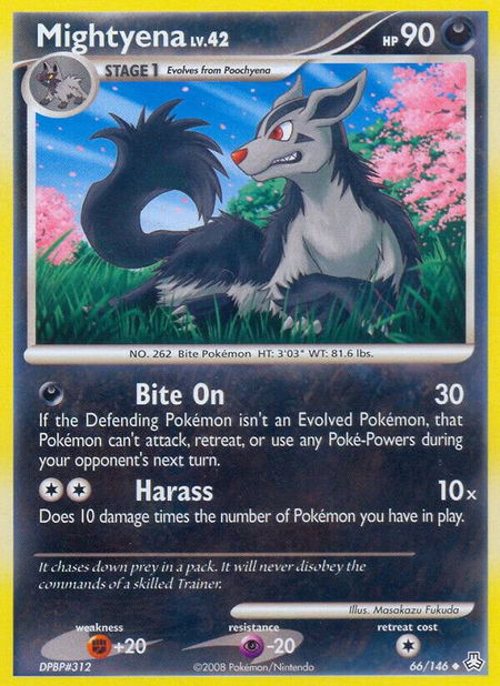 Mightyena - Legends Awakened Pokémon trading card