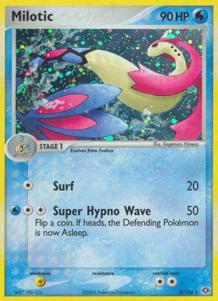 Milotic - Emerald Pokémon trading card