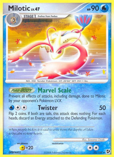 Milotic - Great Encounters Pokémon trading card