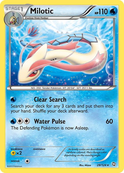 Milotic - Dragons Exalted Pokémon trading card