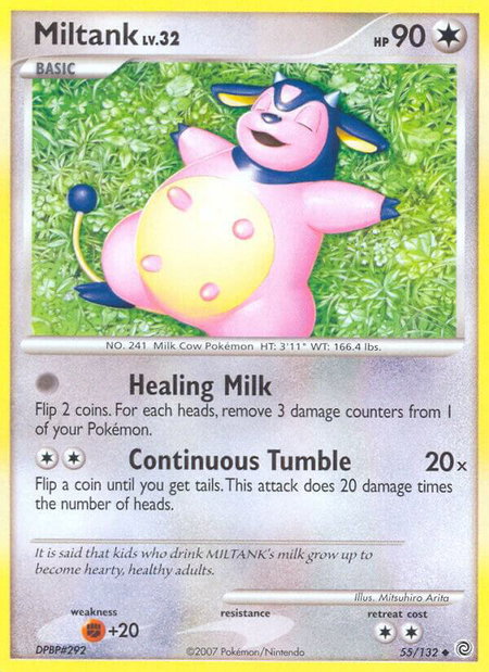 Miltank - Secret Wonders Pokémon trading card