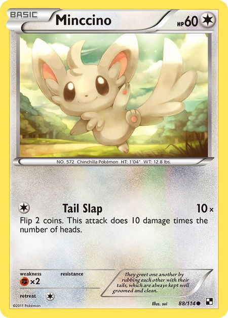 Minccino - Black and White Pokémon trading card