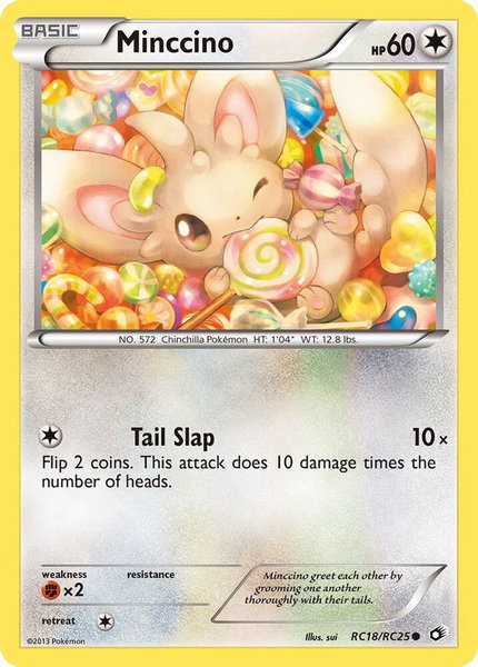 Minccino trading card from Legendary Treasures: Radiant Collection Minccino - Legendary Treasures: Radiant Collection Pokémon trading card