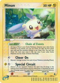 Minun - Dragon (DR) #7/97 - Holo Rare Pokémon Trading Card
