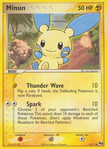 Minun - POP Series 1 (POP) #012/017 - Common Pokémon Trading Card