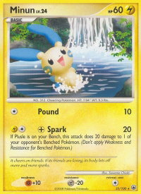 Minun - Majestic Dawn (MD) #25/100 - Rare Pokémon Trading Card