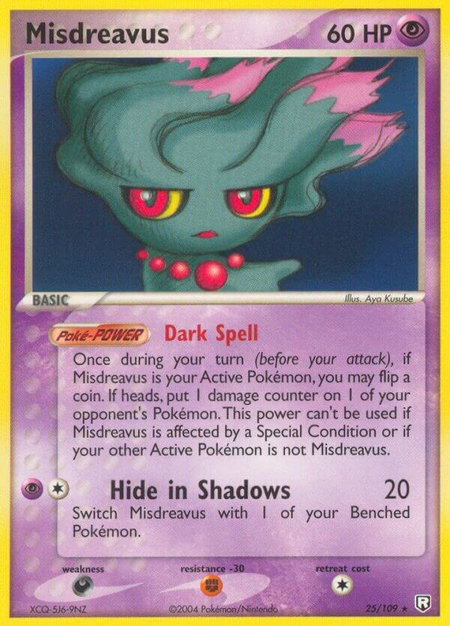Misdreavus - Team Rocket Returns Pokémon trading card