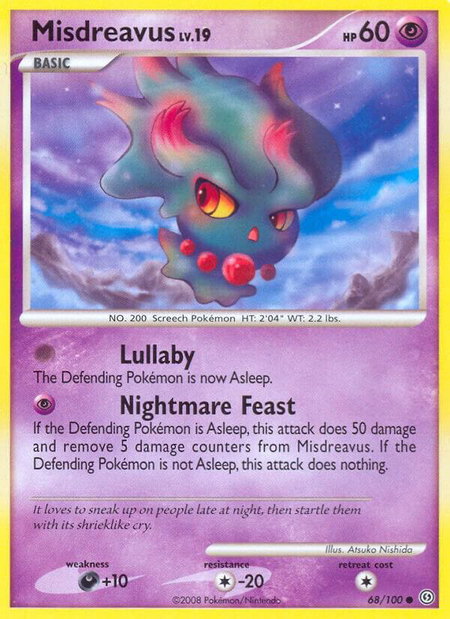 Misdreavus - Stormfront Pokémon trading card