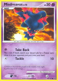 Misdreavus - Platinum (PL) #83/127 - Common Pokémon Trading Card