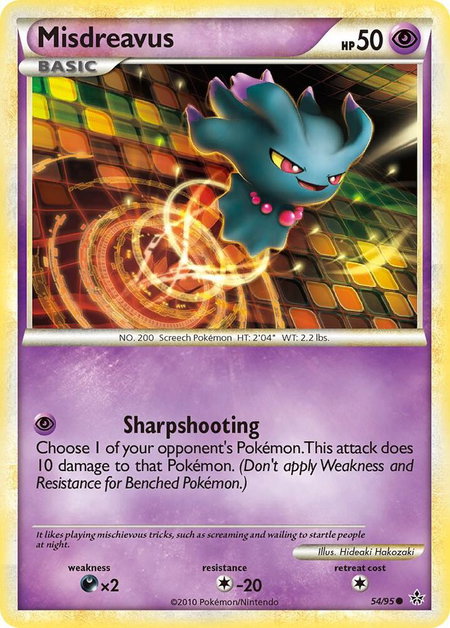 Misdreavus - Unleashed Pokémon trading card