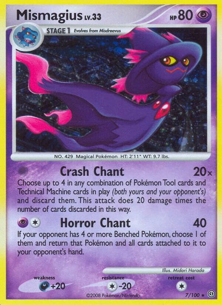 Mismagius - Stormfront Pokémon trading card