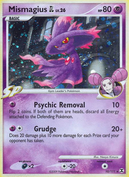 Mismagius GL trading card from Rising Rivals Mismagius GL - Rising Rivals Pokémon trading card