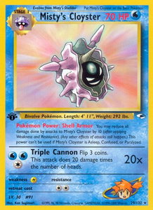 Misty's Cloyster - Gym Heroes (G1) #029/132 - Rare Pokémon Trading Card