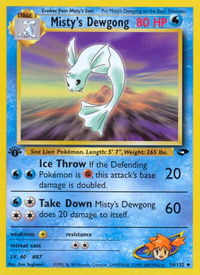 Misty's Dewgong - Gym Challenge (G2) #054/132 - Uncommon Pokémon Trading Card