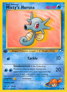 Misty's Horsea - Gym Heroes (G1) #086/132 - Common Pokémon Trading Card