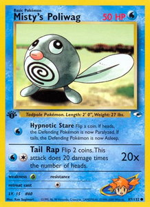 Misty's Poliwag - Gym Heroes (G1) #087/132 - Common Pokémon Trading Card