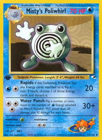 Misty's Poliwhirl - Gym Heroes (G1) #053/132 - Uncommon Pokémon Trading Card