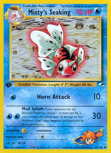 Misty's Seaking - Gym Heroes (G1) #055/132 - Uncommon Pokémon Trading Card