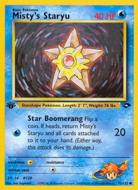 Misty's Staryu - Gym Challenge (G2) #092/132 - Common Pokémon Trading Card
