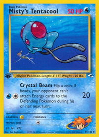 Misty's Tentacool (57) - Gym Heroes (G1) #057/132 - Uncommon Pokémon Trading Card
