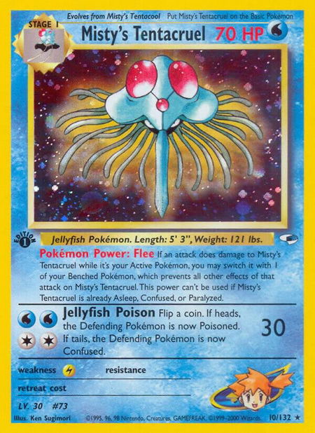 Misty's Tentacruel - Gym Heroes Pokémon trading card